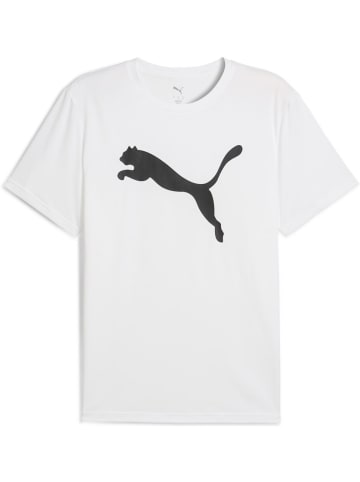 Puma T-Shirt "Tad EssentiaLongsleeve Solid Cat Tee (CF big Cat)" in Weiß
