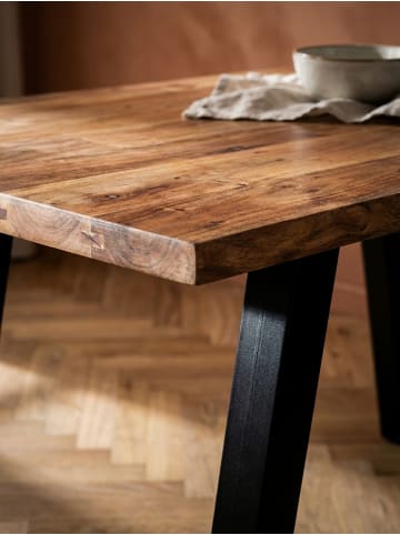 KADIMA DESIGN Esszimmertisch 120x60x76 cm Massivholz / Metall Esstisch