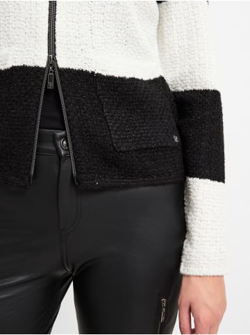 monari Jacke in schwarz weiß - 0001