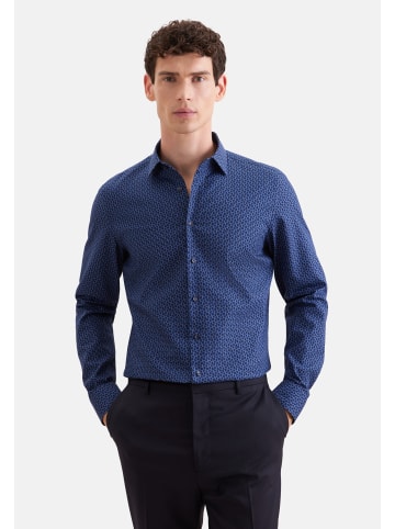 Seidensticker Business Hemd Slim in Mittelblau