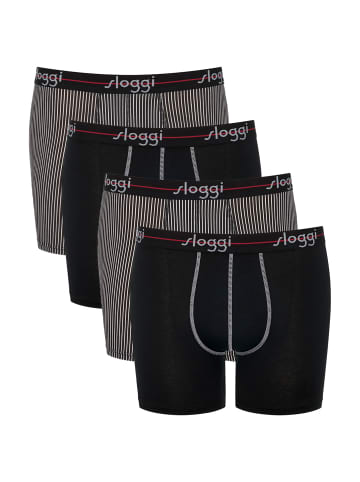Sloggi Long Short / Pant Start in Red - Dark combination