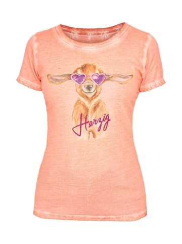 MarJo T-Shirt UNA in peach