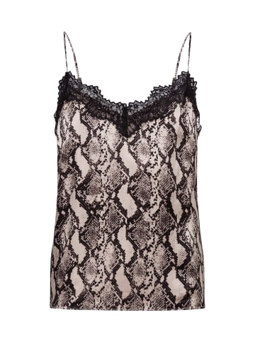 NÜMPH Blusentop Nuvictoria in beige schwarz