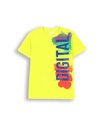 Coccodrillo T-Shirt mit kurzen Ärmeln in limonengrün