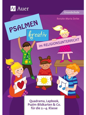 Auer Verlag Psalmen kreativ im Religionsunterricht | Quadrama, Lapbook, Psalm-Bildkarten...