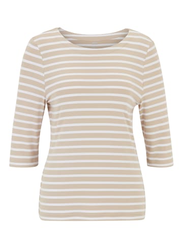 Joy Sportswear T-Shirt CARINA in sand stripes