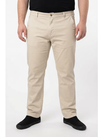 Men Plus Chinohose in dunkles kitt