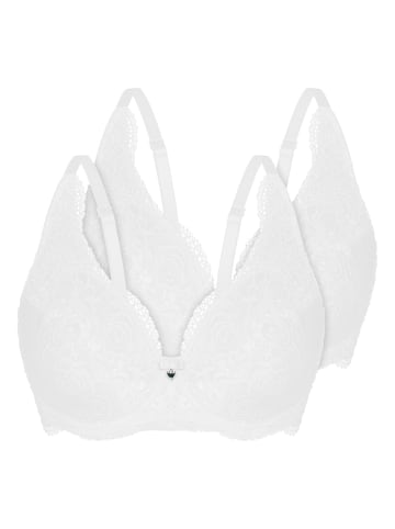 Sassa 2er Pack Bügel-BH in white
