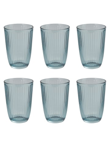 Butlers Trinkglas LINEE 6er-Set in Blau