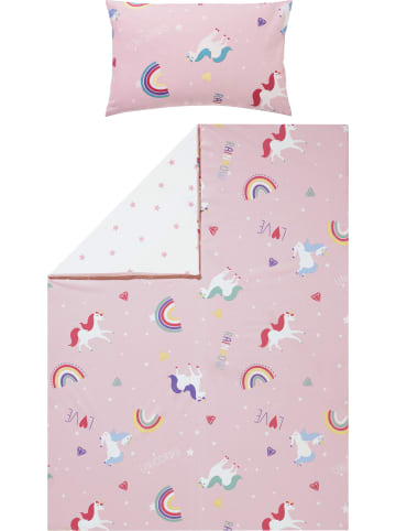 Erwin Müller Renforcé Kinder-Wendebettwäsche in rosa