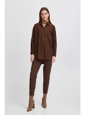 b.young Langarmbluse BYGAMZE 20809476  Schicke Longbluse in Braun