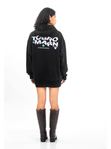 Tom Barron Freizeitanzug WOMEN OVERSIZE FIT TUNIC SWEATSHIRT in black