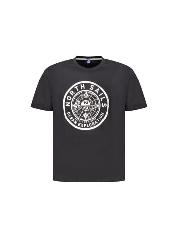 North Sails Schwarzes Baumwoll-T-Shirt