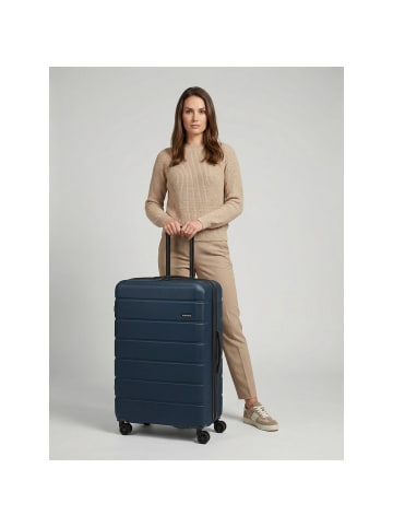 Saxoline Miami 4 Rollen Trolley L 75 cm mit Dehnfalte navy blue