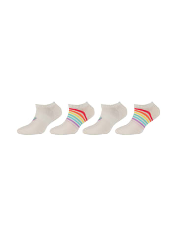 S. Oliver Sneakersocken 4er Pack silky touch in offwhite