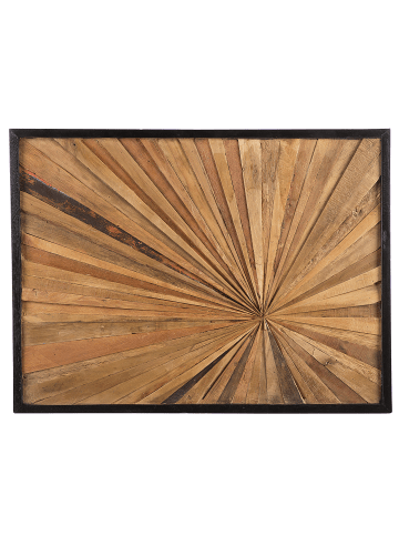 Beliani Wandobjekt MERIDA in Braun - (W) 80 x (H) 60 x (L) 4 cm