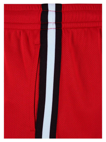 Urban Classics Mesh-Shorts in cityred/black/white