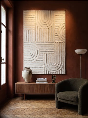 KADIMA DESIGN Langflor-Teppich für Fußbodenheizung ENRICK skandinavisch Wohnzimmer in Creme