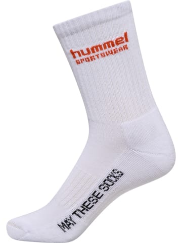 Hummel Sportsocken "3-Pack Socks Sportswear" in Weiß