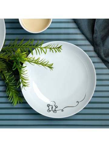 Villeroy & Boch Schale flach XMAS Statement Lines in weiß|schwarz