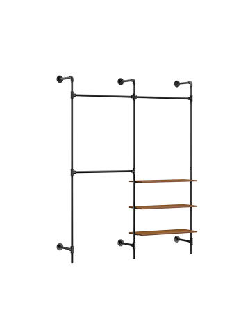 SoBuy Kleiderständer in Schwarz - (W) 46 x (H) 220 x (L) 168 cm