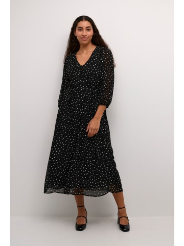 Kaffe Kleid KAsally Regular fit in Black/White dot