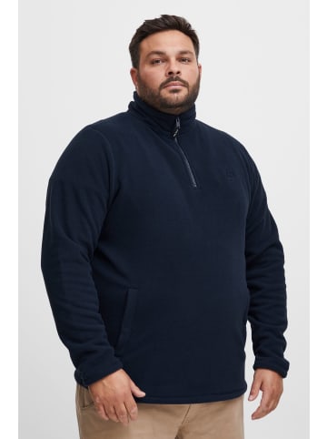 BLEND Fleecejacke BHFlint BT 20716970 ME warmer Fleecetroyer mit Logo-Stickerei in mittelblau
