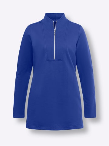 Sieh an! Long-Sweatshirt in royalblau