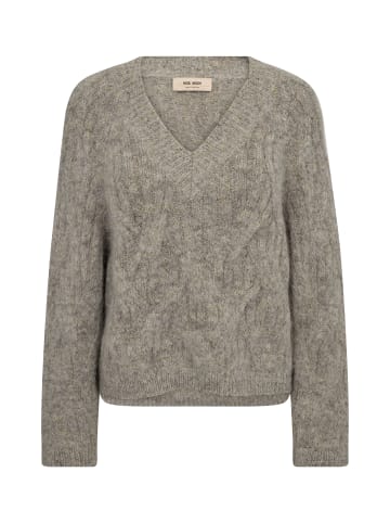 Mos Mosh MMUnnur Hale V-neck Knit in Drizzle