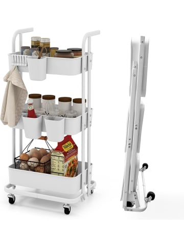 COSTWAY hartwaren--moebel--aktenschraenke-and-rollcontainer in Weiß