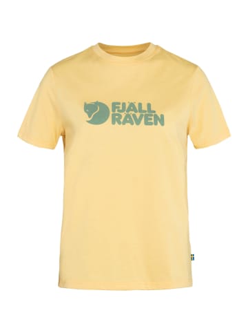FJÄLLRÄVEN T-Shirt Fjällräven Logo Tee W in Gelb
