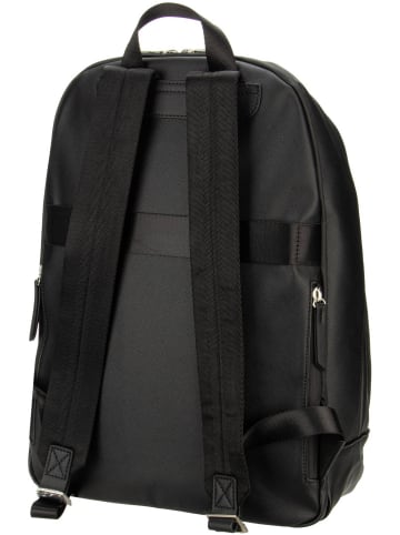 Guess Rucksack / Backpack Milano Saffiano Eco Multi Compartment in Black
