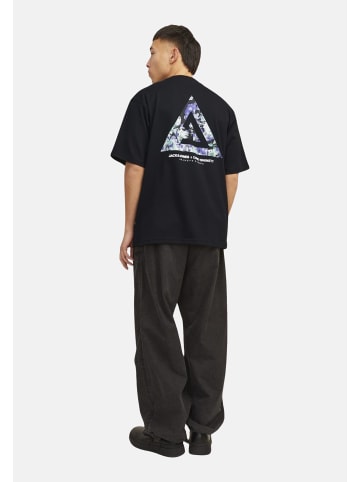 Jack & Jones T-Shirt 'Triangle Summer' in schwarz