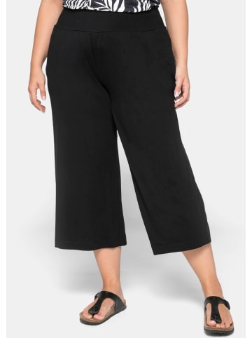 sheego Schlupfhose in schwarz