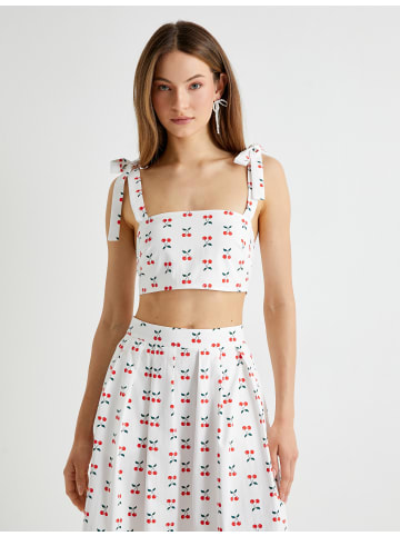 KOTON Tanktop in Weiß Gemustert
