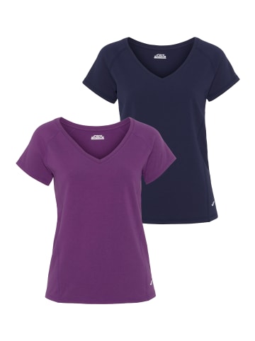 FAYN SPORTS Funktionsshirt in navy-fuchsia