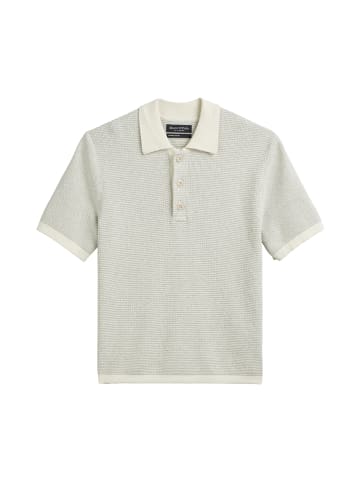 Marc O'Polo Strick-Poloshirt regular in white cotton