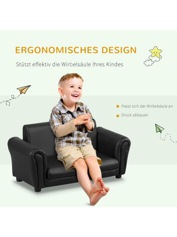 HOMCOM Kindersessel Schwarz