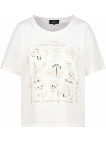 monari Rundhals T-Shirt für Damen in creme