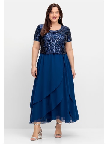 sheego Abendkleid in blau