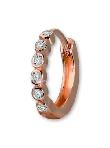 GoldDream Ohrringe Gold 333 Rosegold - 8 Karat Zirkonia Creolen