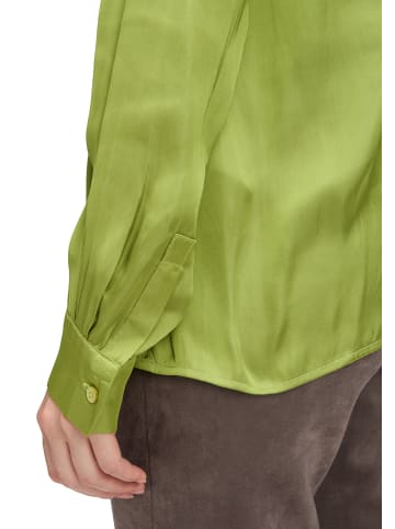 Betty Barclay Satin-Bluse langarm in Fresh Moss