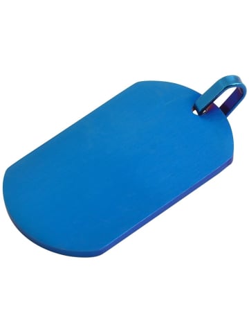 Adeliás Unisex Anhänger aus Edelstahl in blau