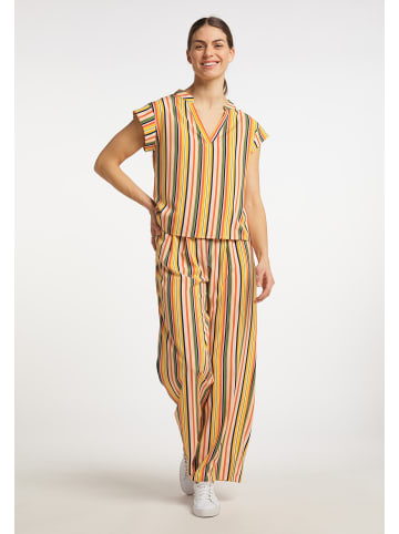 usha BLUE LABEL Damen Blusentop in Aprikose Mehrfarbig