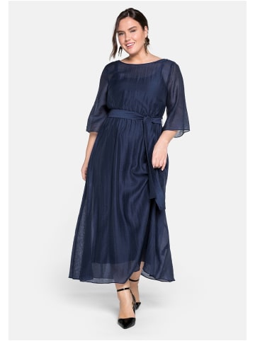 sheego Abendkleid in dunkelblau