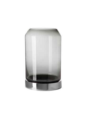 Fink Windlicht "Orelia" in Silber/ Grau - H. 42 cm - D. 26 cm