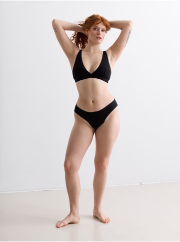 Erlich Textil  Erlich Textil MIT OFFENEN KANTEN Slip CASUAL COTTON SLIP in schwarz