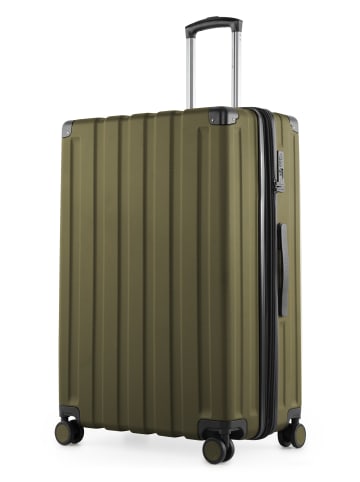 Hauptstadtkoffer Q-Damm - Großer Koffer Hartschalenkoffer XXL Trolley, in Avocado