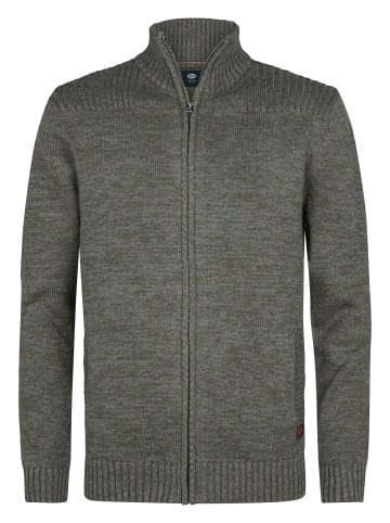 Petrol Industries Strickjacke Sleeping Bear in Grün