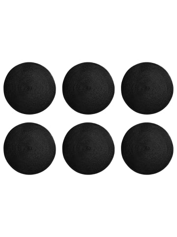 Butlers Tischset AMBIENTE 6er-Set in Schwarz
